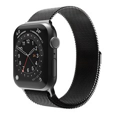 Sinjimoru Apple Watch 相容米蘭式錶帶, 1個, 黑色