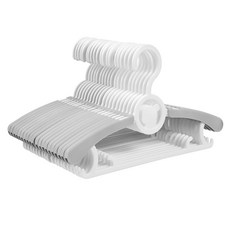 comet 可伸縮孩童衣架, 白色, 20入