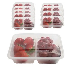 野餐屋耐熱 S 2 隔層一次性飯盒本體 + 蓋子, 10個, 1套