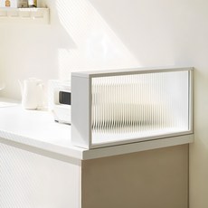 maisondecommema 玻璃質感收納櫃, 白色