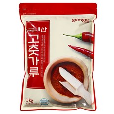 gomgom 韓國產辣椒粉, 1kg, 1包