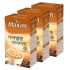 Maxim 麥心 焦糖瑪奇朵即溶咖啡粉, 13g, 10條, 3盒