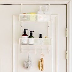 Nature Living 2層門掛式門勾收納架, 1個, 單色