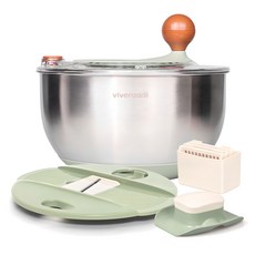 vivenzadi 蔬菜脫水切片機套組, 混色, 1組