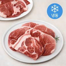 굿미트찹 미국산 돈목전지 왕목살 구이용 (냉동), 500g, 2개