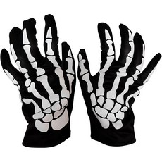 P&B UNITY 萬聖節骨頭手套 2入, 混合顏色, 1個