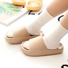 ABLEFACTORY 厚底室內拖鞋, 米色, 1組