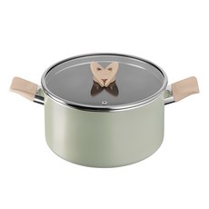 Tefal 特福 Blossom系列電磁爐適用鈦雙耳鍋, 薄荷綠, 24cm, 1個