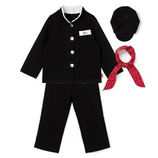 오즈키즈 남아용 그때 그시절 철수 자켓 + 팬츠 + 모자 + 스카프 세트