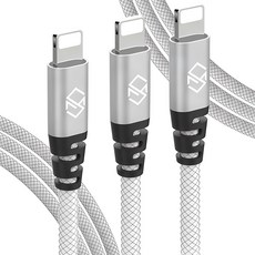 SINJIMORU Iphone快充線 2m, 白色, 3入