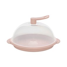 圓形擺盤盤 + 食物罩套組, 沙米色