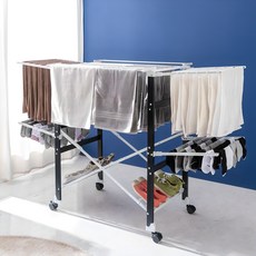 아임홈리빙 라인 스탠다드 접이식 빨래건조대, 블랙