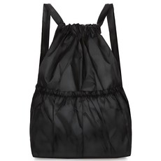 Lalapiel 女用束口後背包, 黑色