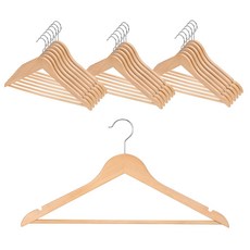 comet 優質原木衣架, 20個, 木頭色