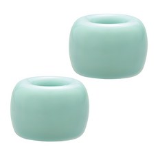 블럭마트 도자기 칫솔꽂이, 민트, 2개