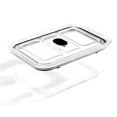 prepara 브루클린 트라이탄 밀폐용기 4호 1.5L 블랙, 1개, 1세트