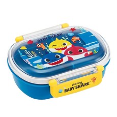 Skater 橢圓形單層便當盒 QAF2BAAG 360ml, 鯊魚寶寶, 1個