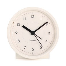 KAPPA 簡約靜音鬧鐘桌鐘 T925, 奶油白