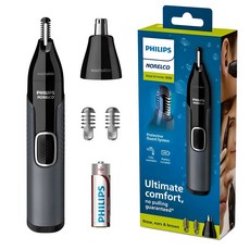 PHILIPS 飛利浦 安全刀片2頭防水鼻毛去除器, NT3600, 混合色