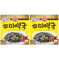 오뚜기 간편 미역국 5개입, 47.5g, 2개