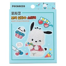 산리오 보석퍼즐 십자수 포차코, 민트, 1개