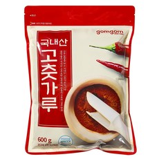 gomgom 韓國產辣椒粉, 600g, 1包