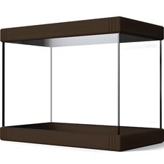 Aquatera Confetti 彩色邊緣魚缸 + 壓克力蓋套組 CJ-A320P, 深棕色