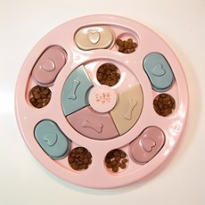 益智狗藏食玩具, 粉紅色, 1個