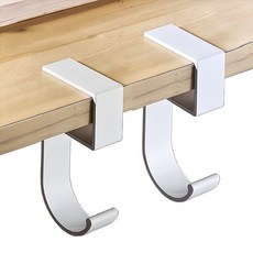 S&Q 簡易支架便攜式包包掛勾 2入, 白色, 1套