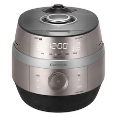[10%退稅家電] CUCKOO IH電子壓力鍋 10人份, 典雅銀, CRP-JHP1060FSM
