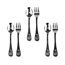 Bloom at home 小熊圖案餐具組, 單色, 湯匙+叉子, 3組