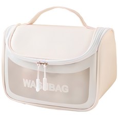 DOSell 盥洗用品化妝品收納整理包, 白色, 1個