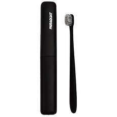 柔軟攜帶式牙刷+牙刷盒 黑色, 1組