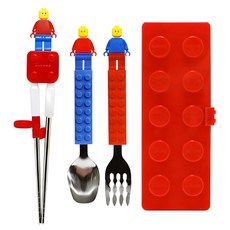 OXFORD Block 造型餐具組, 紅色, 1組