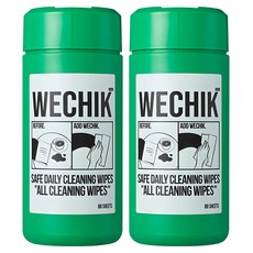 wechik All Clean 清潔濕紙巾 80抽, 2個
