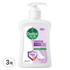 Dettol 滴露 敏感肌專用洗手乳, 3瓶, 250ml