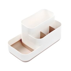Tree 칸칸 화장대 데스크 소품정리함, 1개, 베이지