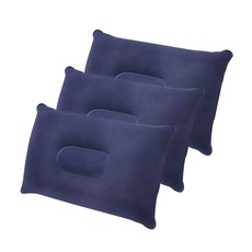 아리코 캠핑용 에어필로우, 네이비, 3개