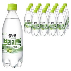 풀무원샘물 브리지톡 탄산음료 라임, 500ml, 20개