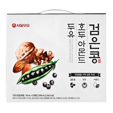 Seoul Milk 首爾牛奶 核桃杏仁黑豆奶, 190ml, 20入