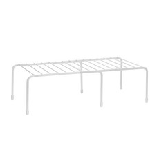 comet 家用長度可調節廚房收納架, 白色