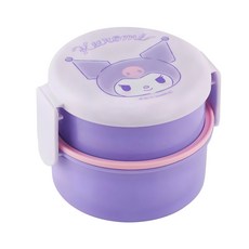 Skater 卡通印花雙層分格圓形便當盒, 酷洛米, 1個