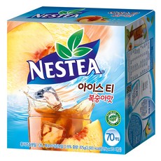 NESTEA 雀巢茶品 冰茶沖泡粉 水蜜桃口味, 12.5g, 70條, 1盒