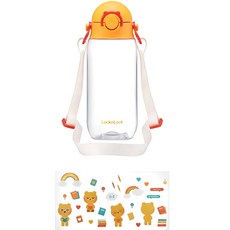LocknLock 樂扣樂扣 孩童背帶水壺, 黃色, 400ml, 1個