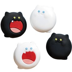 Upmarket 任天堂 Switch Joy-Con GeekShare 大嘴貓 搖桿帽 4入組, 1套, 單一商品