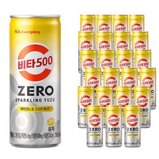 비타500 제로 스파클링 유자, 250ml, 24개