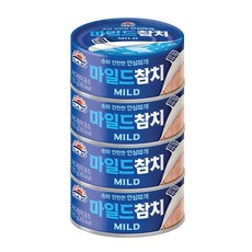 사조참치 마일드, 135g, 4개