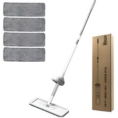 피티즘 밀대걸레 + 극세사 전용패드 4p 세트, 1개