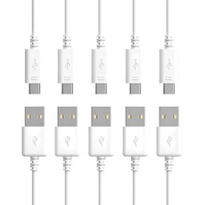 VALUEM BANADA 三星USB轉Type C快充線 5入, 1.5m, 白色, 5個