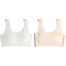 Sosomido 莫代爾棉無縫內衣2入組